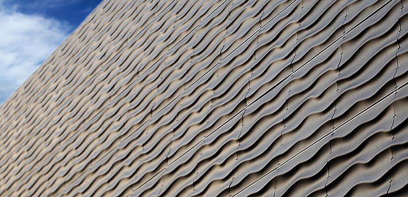 perforated sheet-façade-water wave